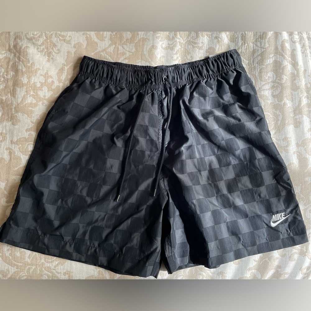 Nike Black Checkered Athletic Shorts